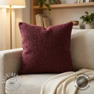 Tessuto per cappotti TEDDY rouge