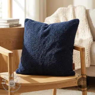 Tessuto per cappotti TEDDY navy