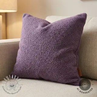 Tessuto per cappotti TEDDY purple
