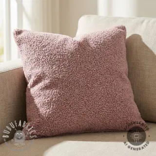 Tessuto per cappotti TEDDY dark powder