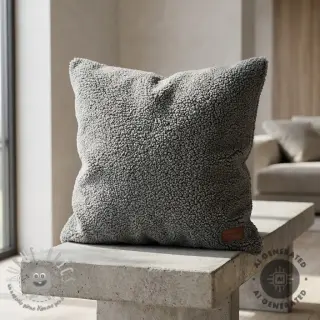 Tessuto per cappotti TEDDY grey