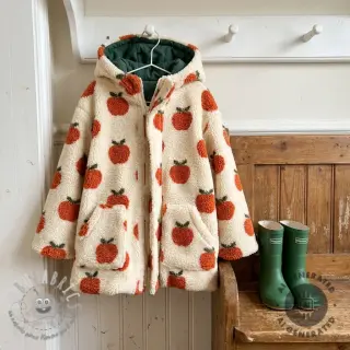 Tessuto per cappotti TEDDY JACQUARD Apples