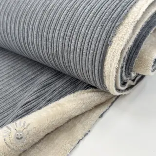 Velluto a coste Cofur fleece grey