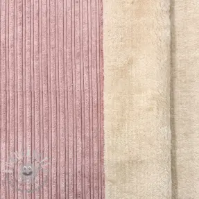 Velluto a coste Cofur fleece rose