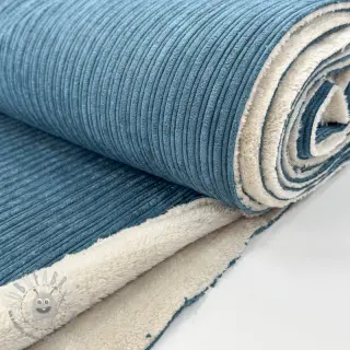 Velluto a coste Cofur fleece petrol