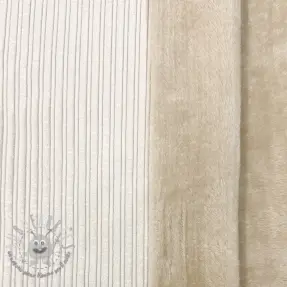 Velluto a coste Cofur fleece off white
