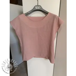 Tessuto di cotone SLUB WASHED old rose
