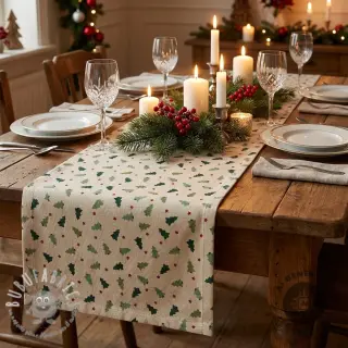 Tessuto decorativo Linenlook Xmas tree