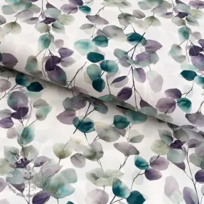 Tessuto di cotone Eucalypt white digital print