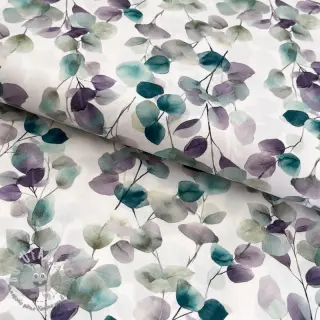 Tessuto di cotone Eucalypt white digital print