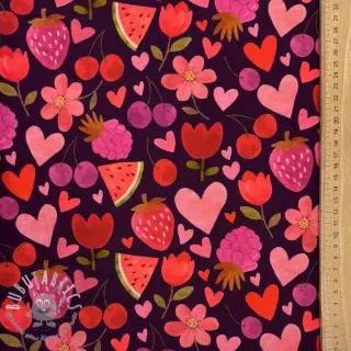 Jersey Juicy fruits purple digital print