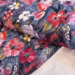 Felpa Flowers Andrea blue digital print