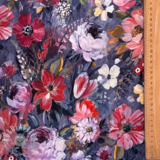 Felpa Flowers Andrea blue digital print