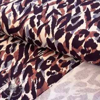 Felpa Abstract animal brown digital print