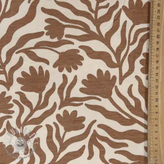 Felpa garzata Flowers caramel SIMPLY NATURAL