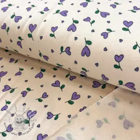 Felpa garzata Hearts lilac SIMPLY NATURAL