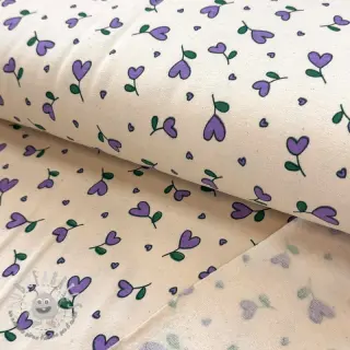 Felpa garzata Hearts lilac SIMPLY NATURAL