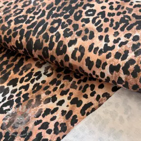 Felpa garzata Animal skin brown digital print