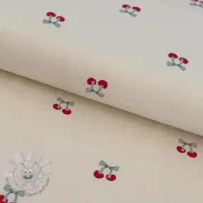 Tessuto di cotone FLANNEL Cherries natural