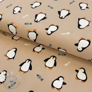 Jersey Penguins beige digital print