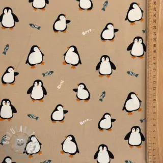 Jersey Penguins beige digital print