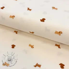 Jersey RIB Dogs off white