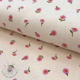 Jersey RIB Flowers SIMPLY NATURAL