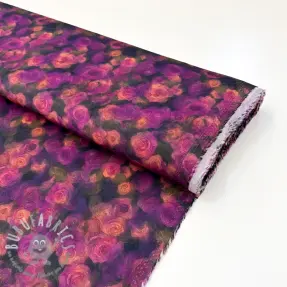 Viscosa SATIN Cornelia purple digital print