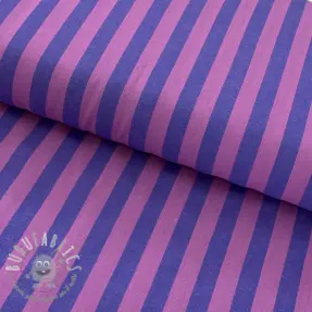 Tessuto di cotone YARN DYED BIG Stripes purple
