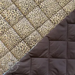 Tessuto trapuntato FOIL Animal skin brown