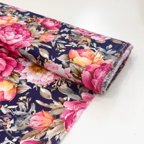 Viscosa RADIANCE Manon navy digital print
