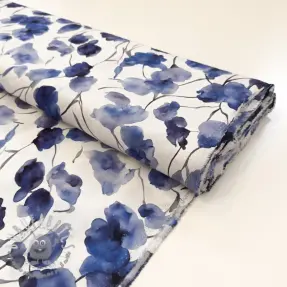 Viscosa RADIANCE Galia blue digital print