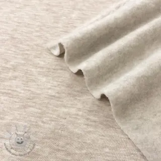 Felpa garzata JOGGING beige melange