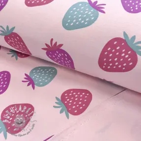 Felpa garzata JOGGING Strawberries pink