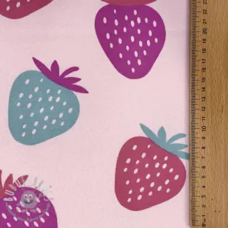 Felpa garzata JOGGING Strawberries pink