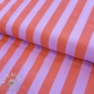 Tessuto di cotone YARN DYED NOVA Stripe lavender orange