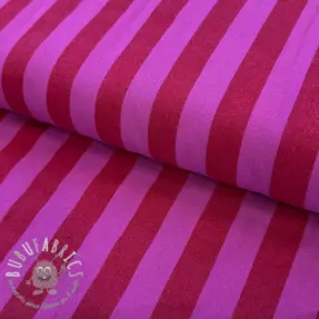 Tessuto di cotone YARN DYED NOVA Stripe red fuchsia