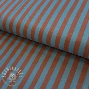 Tessuto di cotone YARN DYED BIG Stripes brown