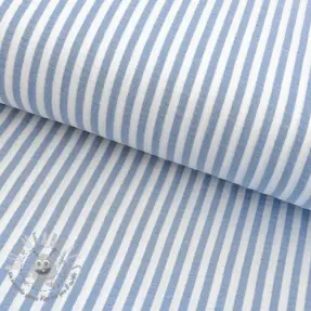 Mussola/Doppia garza YARN DYED Summer stripe blue