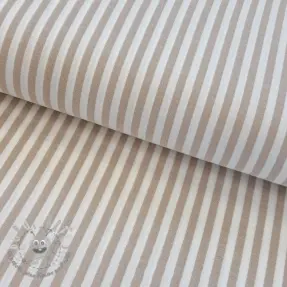 Mussola/Doppia garza YARN DYED Summer stripe beige
