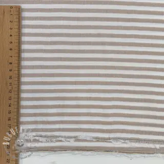 Mussola/Doppia garza YARN DYED Summer stripe beige