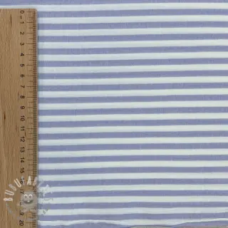Mussola/Doppia garza YARN DYED Summer stripe purple