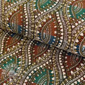 Tessuto decorativo jacquard Yetu multico