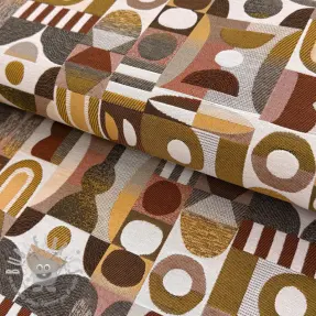 Tessuto decorativo jacquard Nemesis taupe