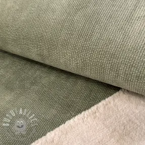 Velluto a coste STRUCTURE camo green
