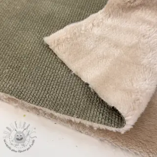 Velluto a coste STRUCTURE camo green