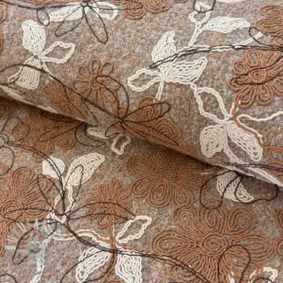 Tessuto per cappotti WOOLY EMBROIDERY Petra beige