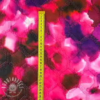 Tessuto trapuntato Aquarel nature gradini pink