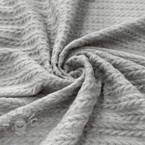 Maglia LIGHT ANGORA CABLY grey