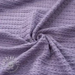 Maglia LIGHT ANGORA CABLY purple